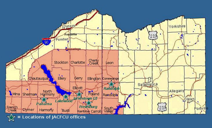 JACFCU Offices Map